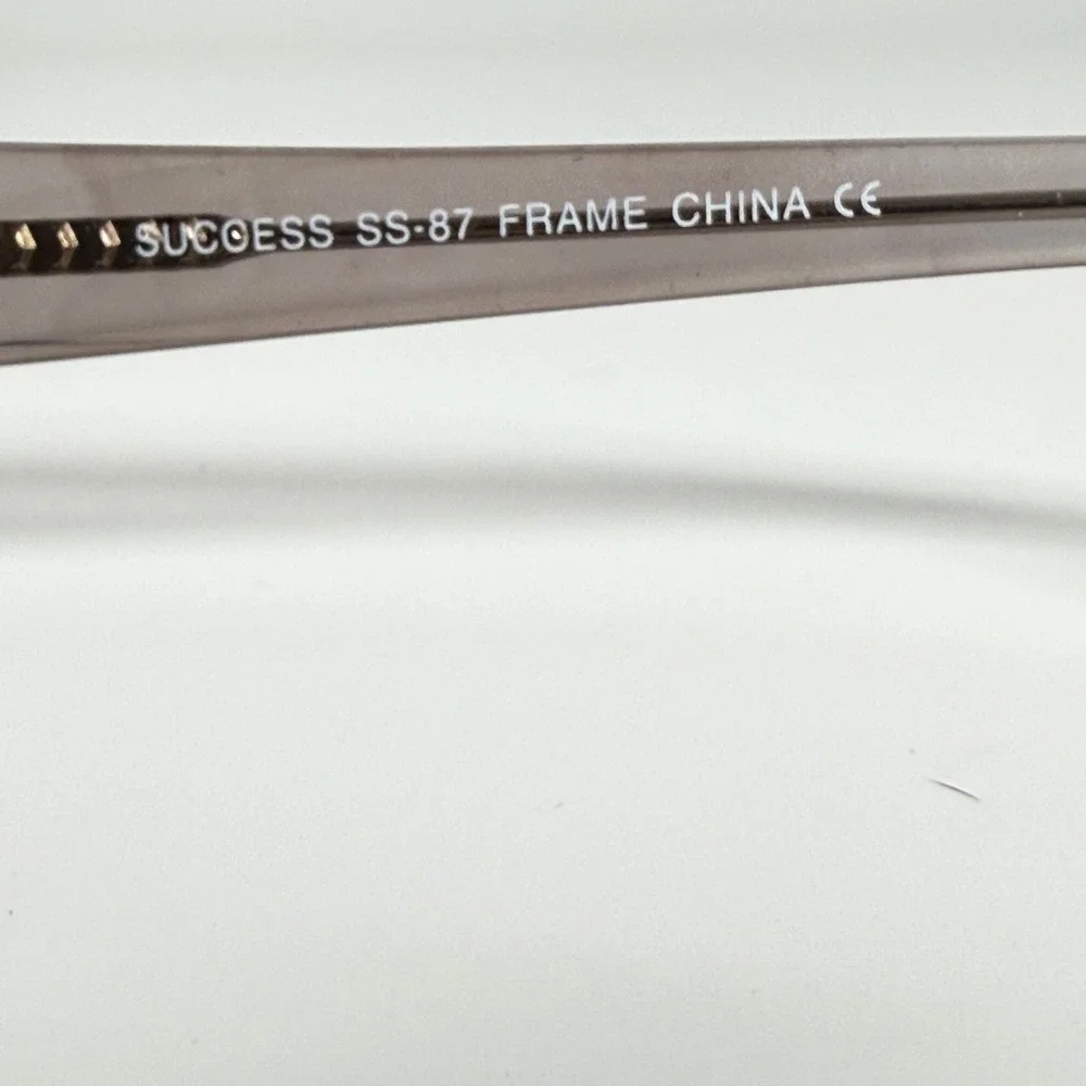 Success SS-87 Grey Eyeglasses Frames 53-19-135 Rectangular Transparent 22034‎